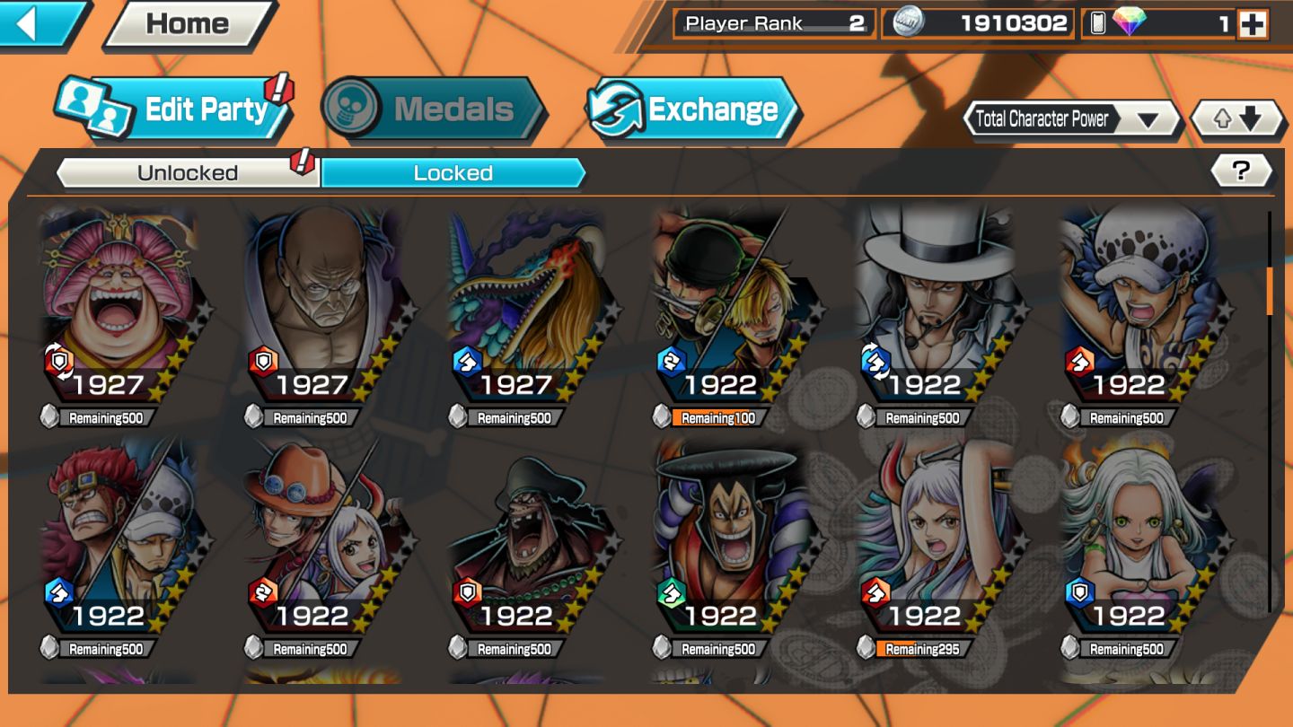 Conta com 2 EX + 750 frags dourados