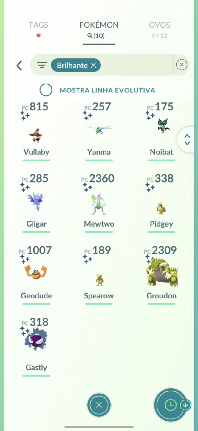 2 lendários shinys + 2 lendários 100% - Pokemon Go