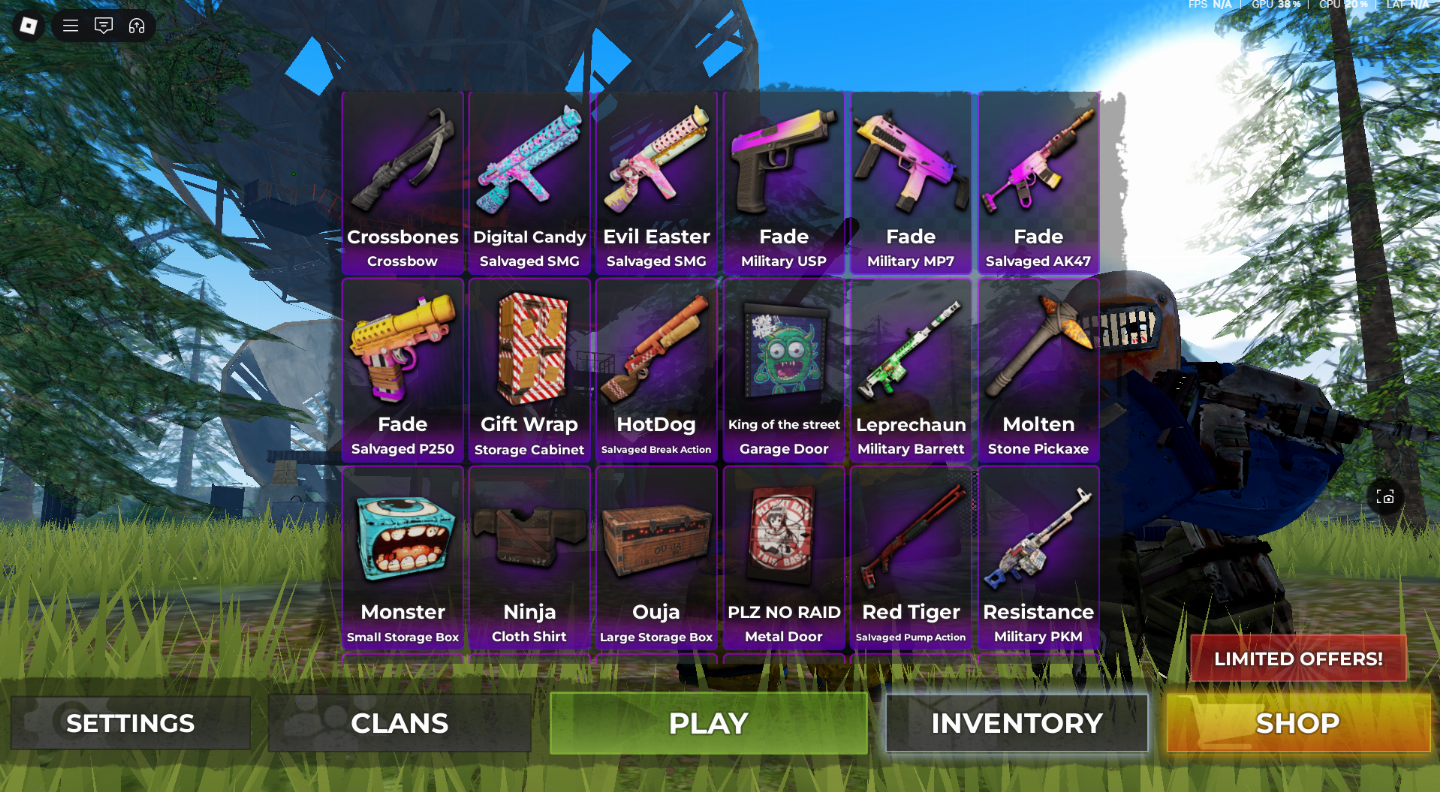 CONTA RARA FALLEN SURVIVAL + GAMEPASSES + BUNDLES EXCLUSIVAS!