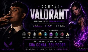 CONTA VALORANT SMURF - ELO ferro bronze prata ouro platina diamante asc imortal
