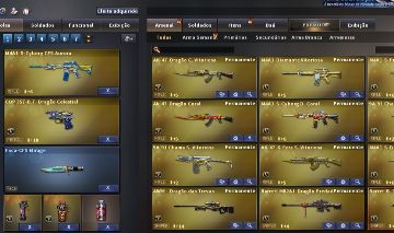 CONTA CROSSFIRE COM MAIS DE 100 VIPS, M4 AURORA E MUITAS ARMAS CFS E TOP 100 2X