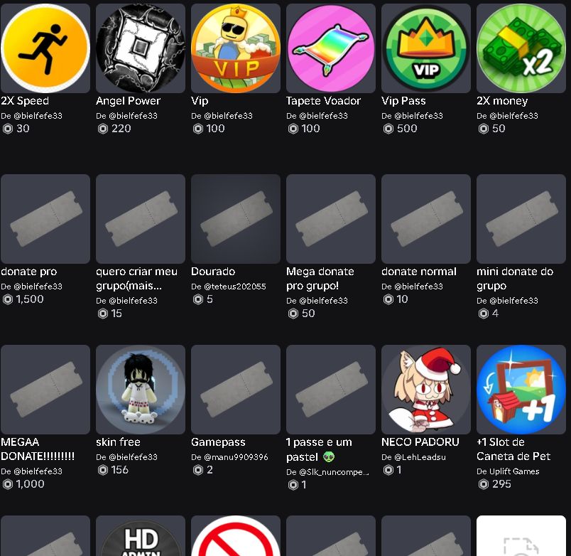 Conta de roblox altos Gastos Em robux