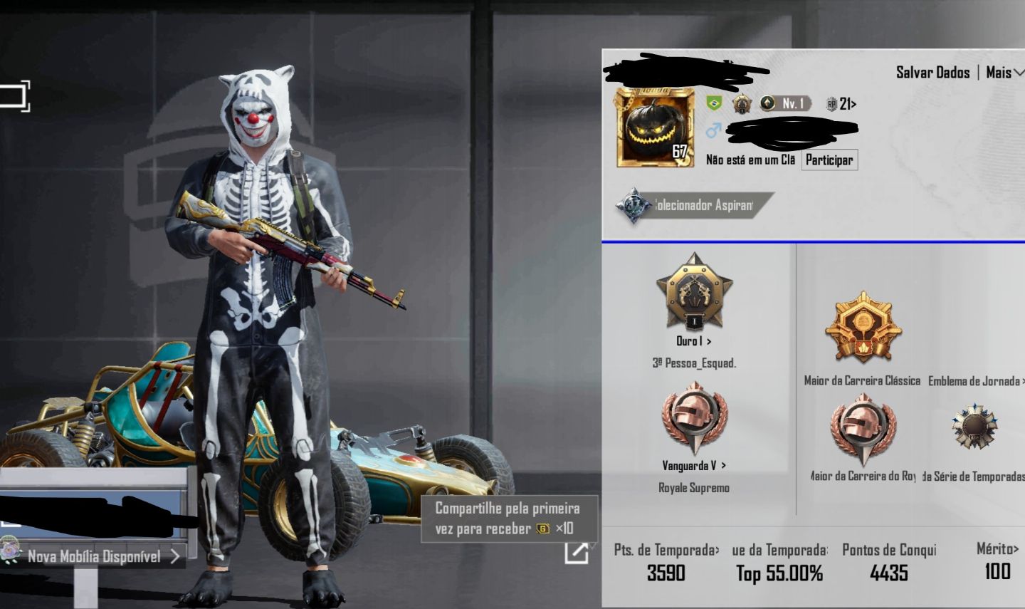 Conta pubg mobile com skin raras