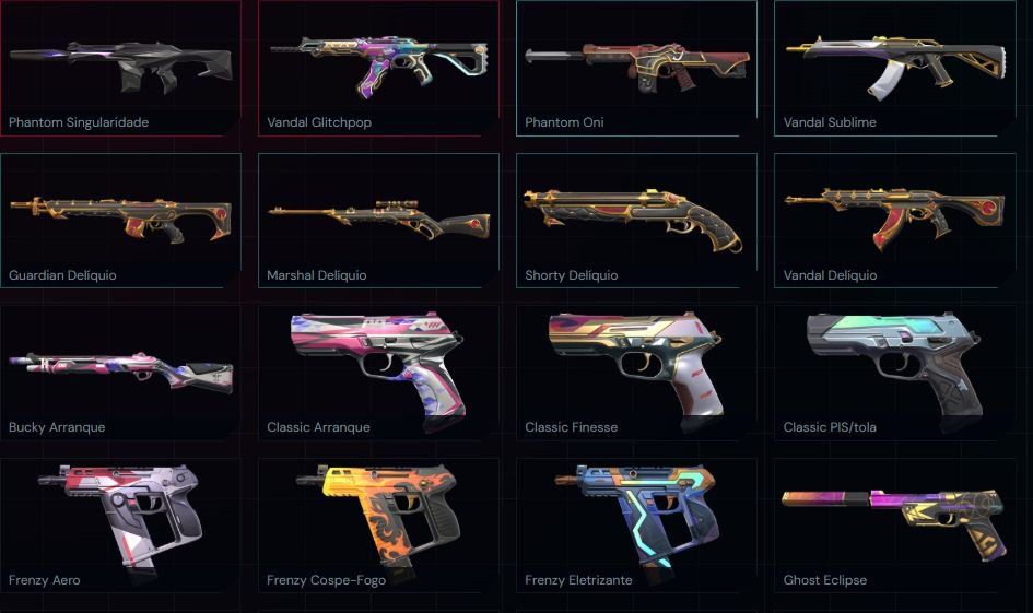 CONTA SMURF VALORANT 29 SKINS +1 FACA SEM ELO