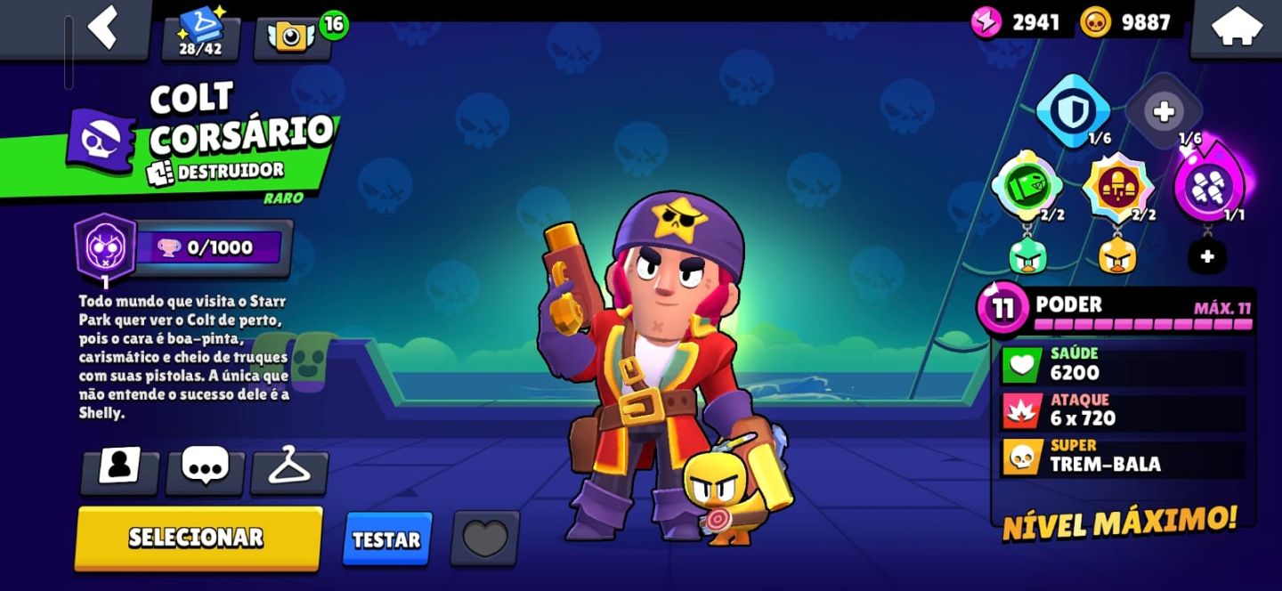 Conta Veterana com segundo e quarto passe, com muitas skins raras e pins raros.