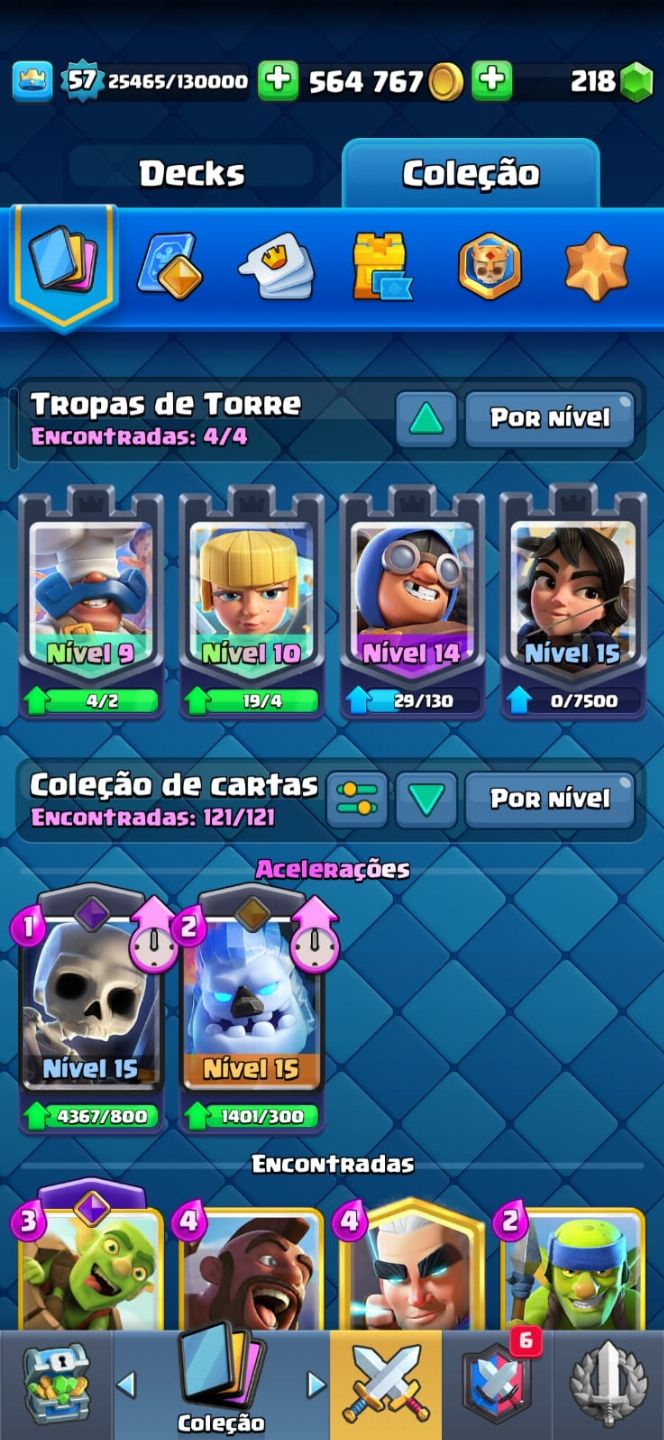 CONTA CLASH ROLAYE +6 ANOS - 11360 TROFEUS - NIVEL 59