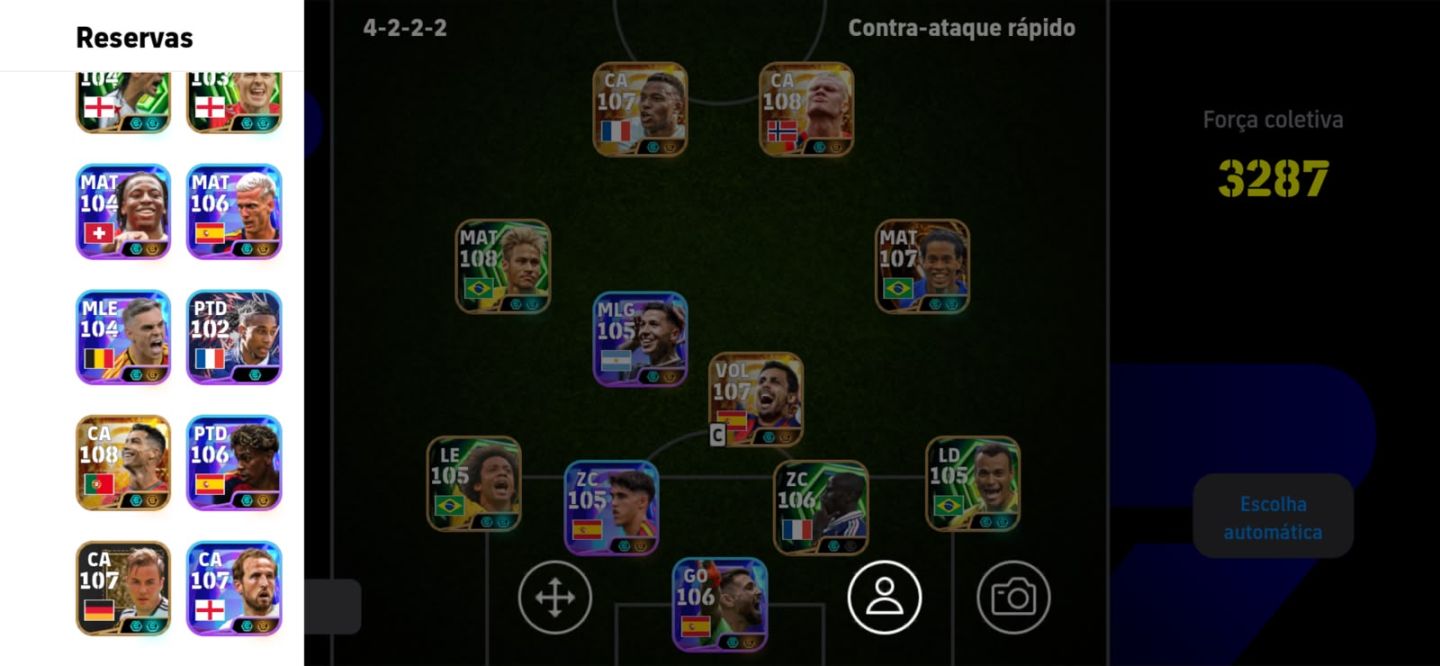Conta efootball com 2387 de forca