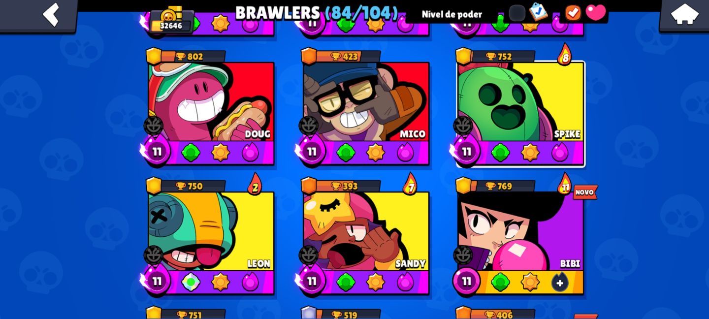 CONTA RARA BRAWL STARS 2021 | MORTIS DEMONÍACO | SPIKE CARTOON | 32K+ TROFÉUS