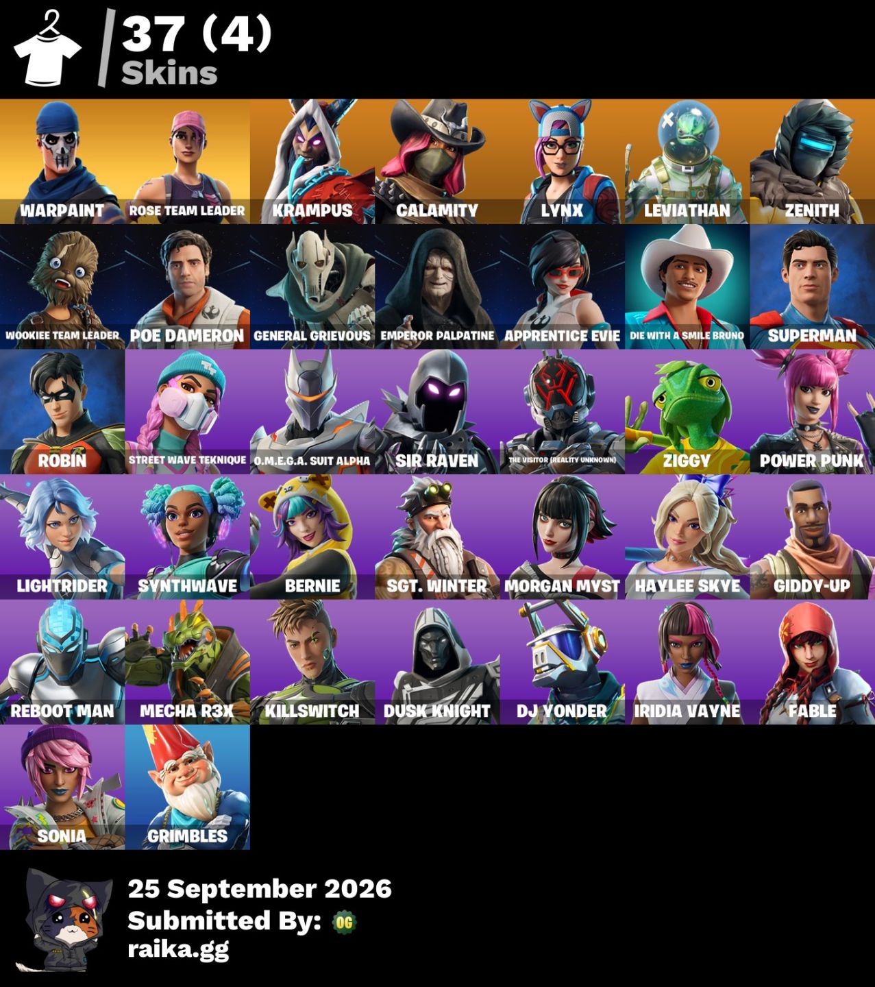 Conta Fortnite (Salve o Mundo Fundador)37 Skins (Troca de E-mail Disponivel)