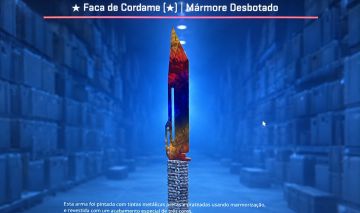 Faca de cordame mármore desbotado | Cs2