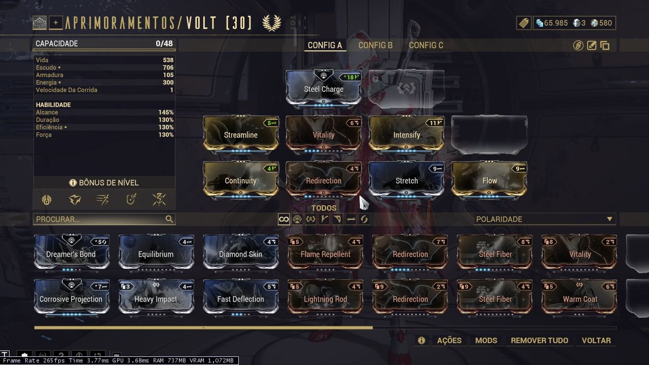 CONTA WARFRAME INICIANTE MR 4 COM SYADANA IGARO E SERRATION LEVEL MAXIMO