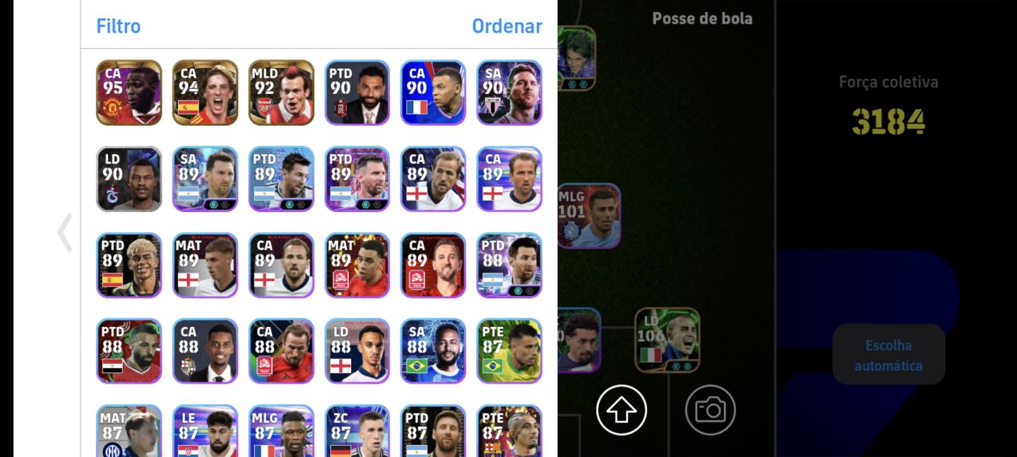 CONTA EFOOTBALL RARA MOBILE À VENDA NA GGMAX BARCELONA FC FORÇA COLETIVA 3187