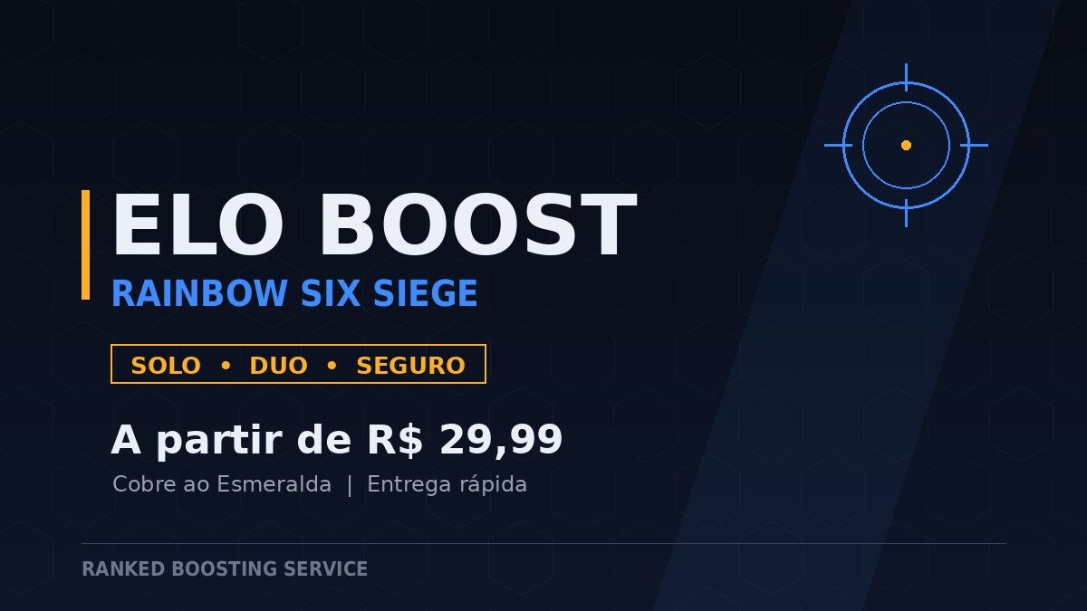 Elo Boost R6 a partir de R$29,99 - Solo/Duo - Entrega Rápida