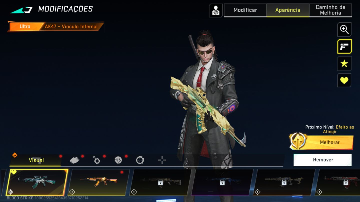 Conta de bloodstrike com faca e eterna