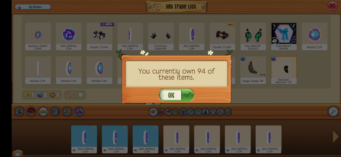 WISH E REFINE COINS BARATOS ANIMAL JAM