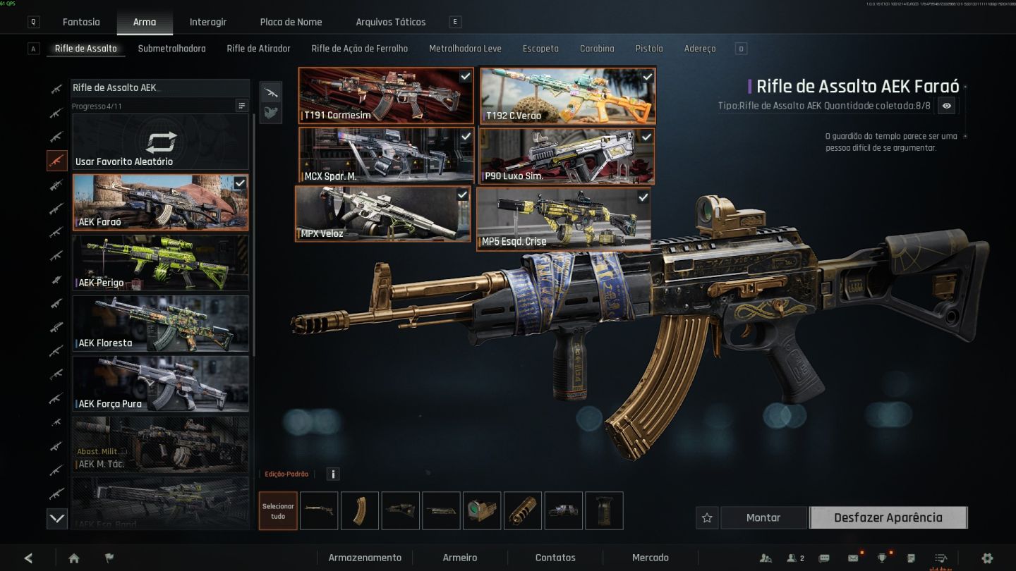CONTA ARENA BREAKOUT 120M STASH, VARIAS SKINS PAGAS, BUTTERFLY E LUVA NEON!