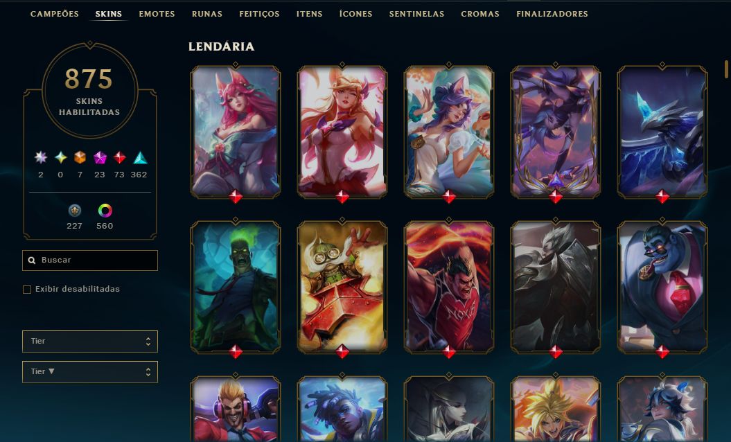 Conta Challenger Flex 1k pdl 880 Skins
