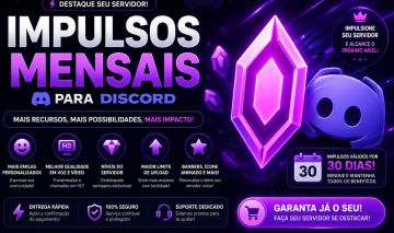[ PROMOÇÃO! ] DISCORD IMPULSOS PARA SERVIDOR