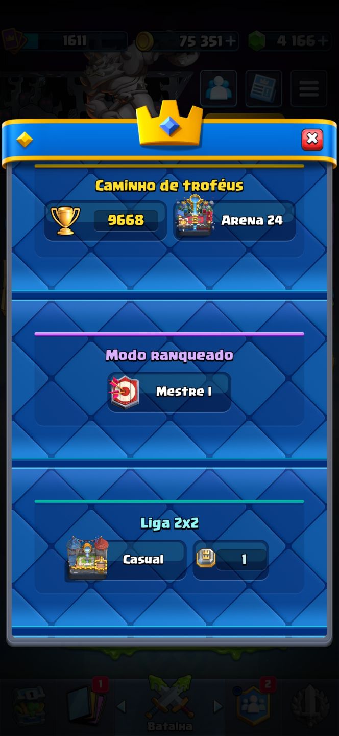Conta Clash Royale, brawlstars e Clash of clans