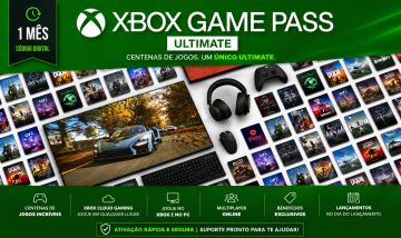 GiftCard Original Xbox Game Pass Ultimate 1 Mês-25 dígitos