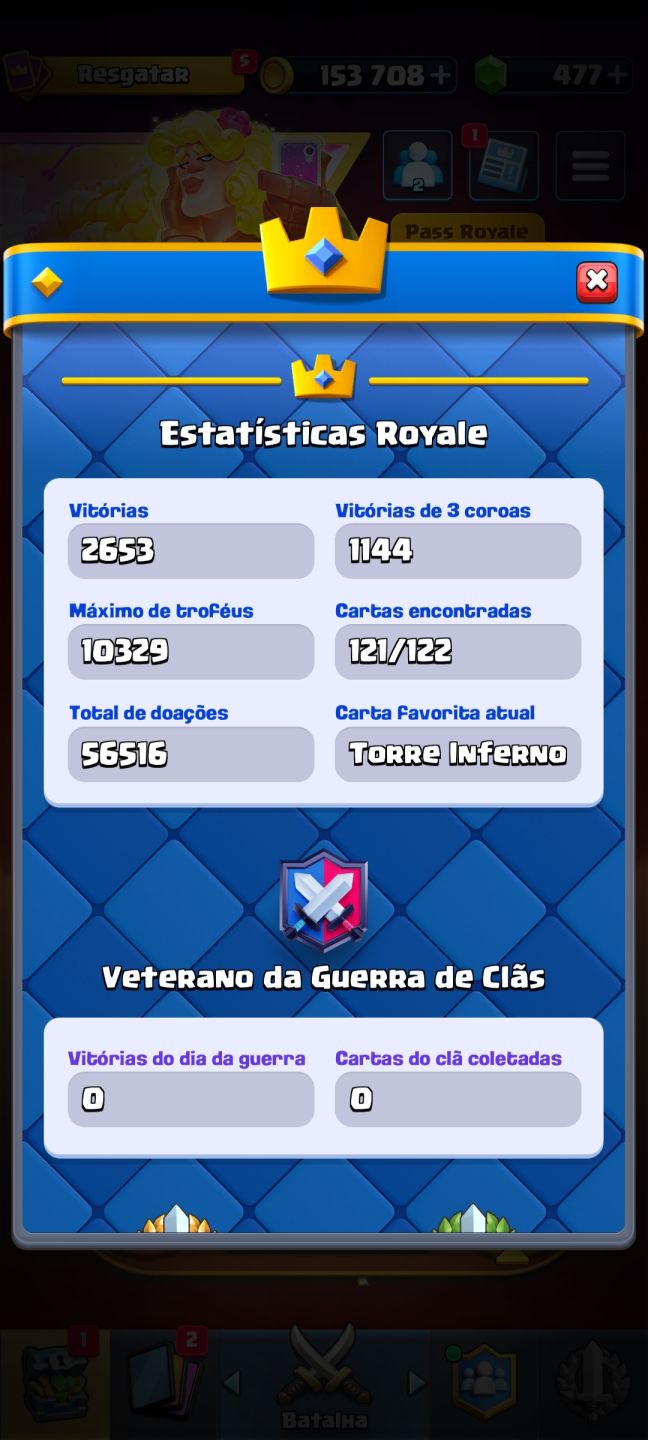 CONTA CLASH ROYALE PRA LOGO!