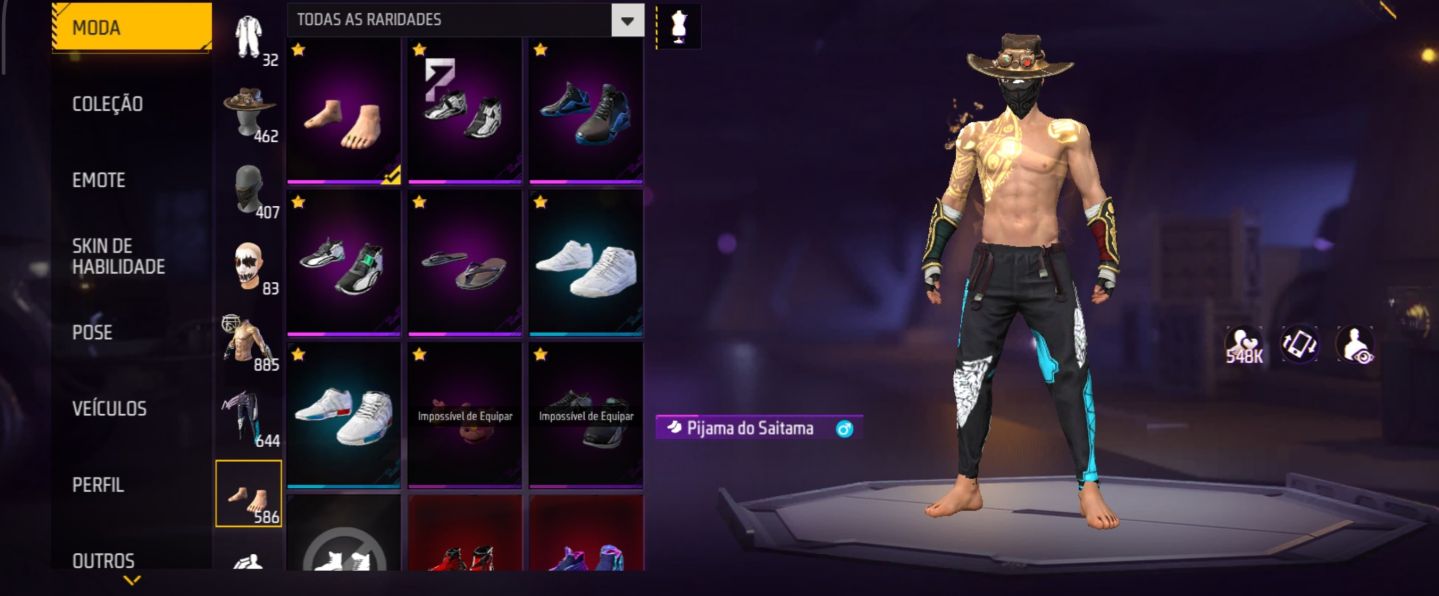 Conta de Free fire prime 8