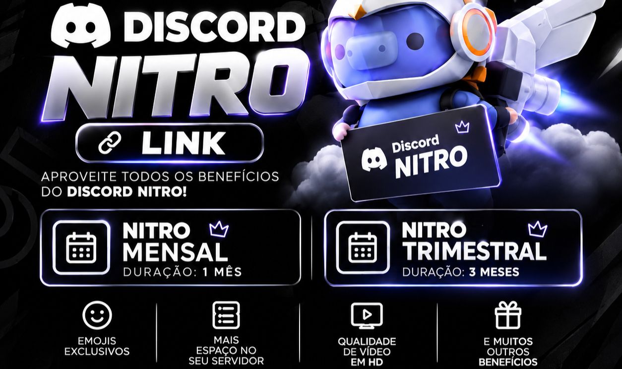 Nitro link para contas discord