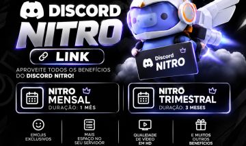 Nitro link para contas discord