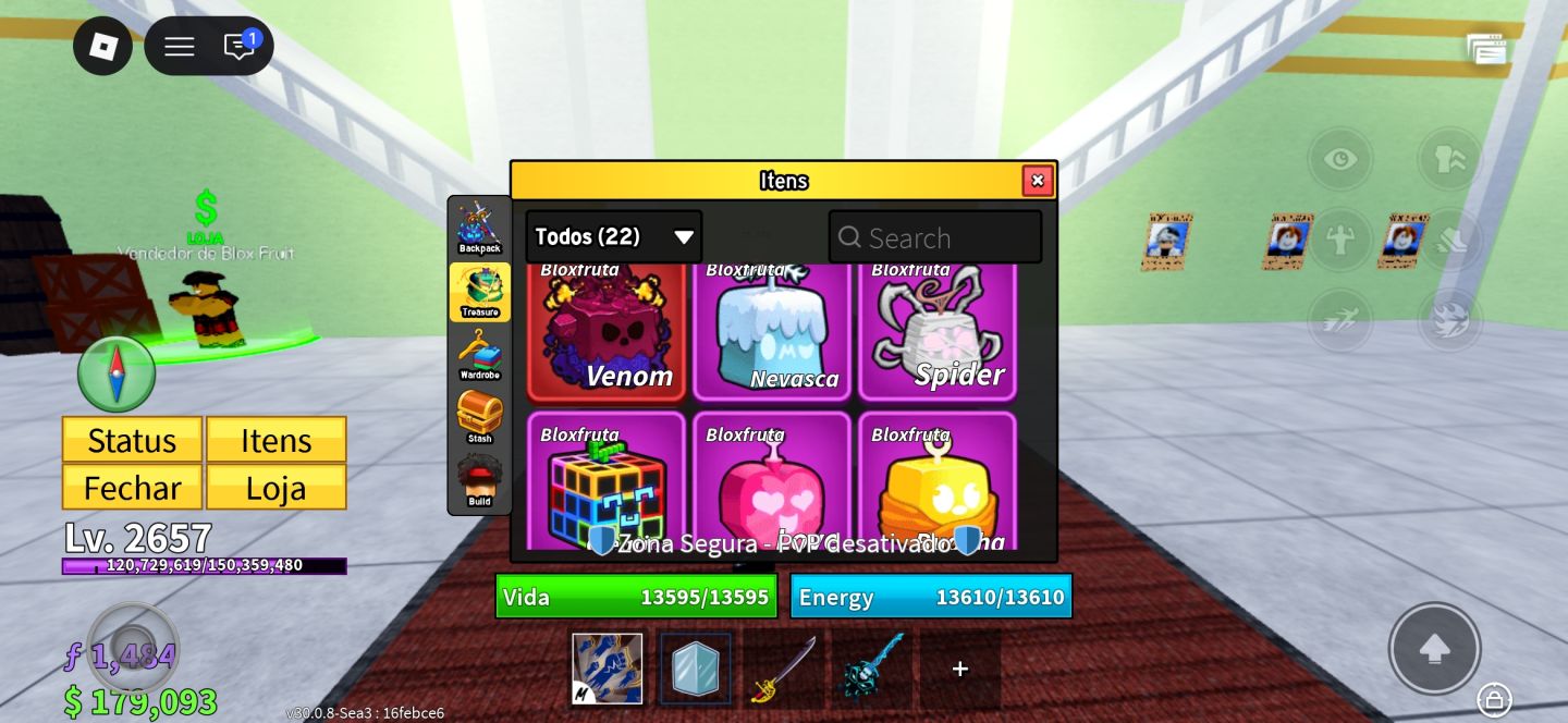 CONTA DE ROBLOX COM 40% DE DESCONTO BLOX FRUITS + KING LEGACY ENTRE OUTROS JOGOS