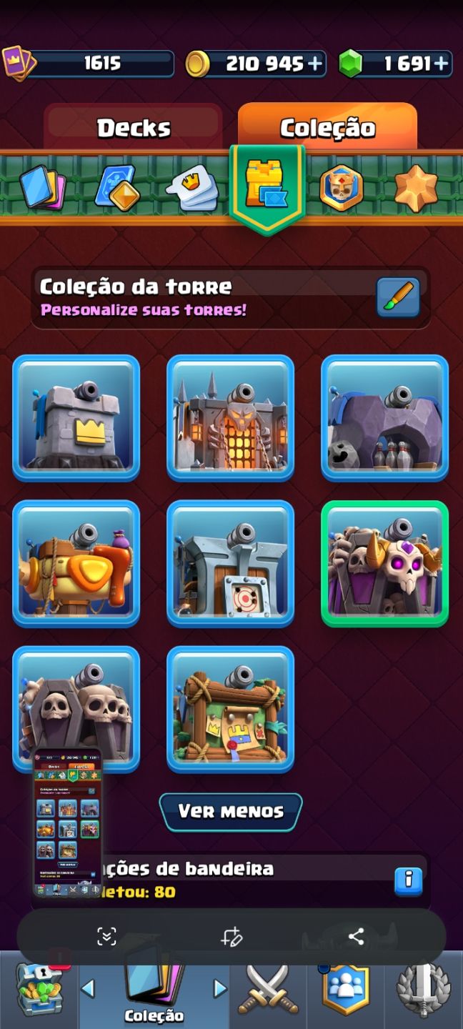 CONTA CLASH ROYALE - 14.000 TROFÉUS+, EVOS E HERÓIS