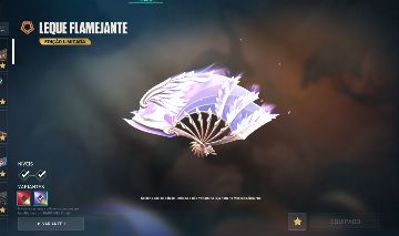 LEQUE FLAMEJANTE CONTA + CARD BETA + VCT LOCK-IN VALORANT PREMIUM