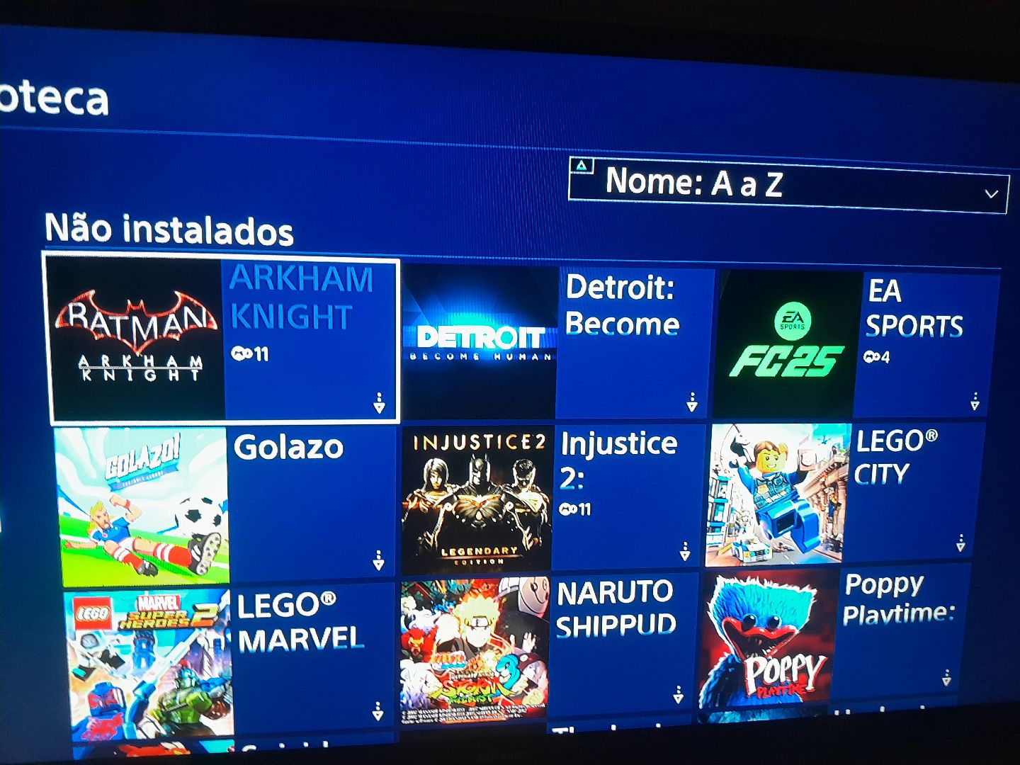 Conta PlayStation com otimos titulos de jogos