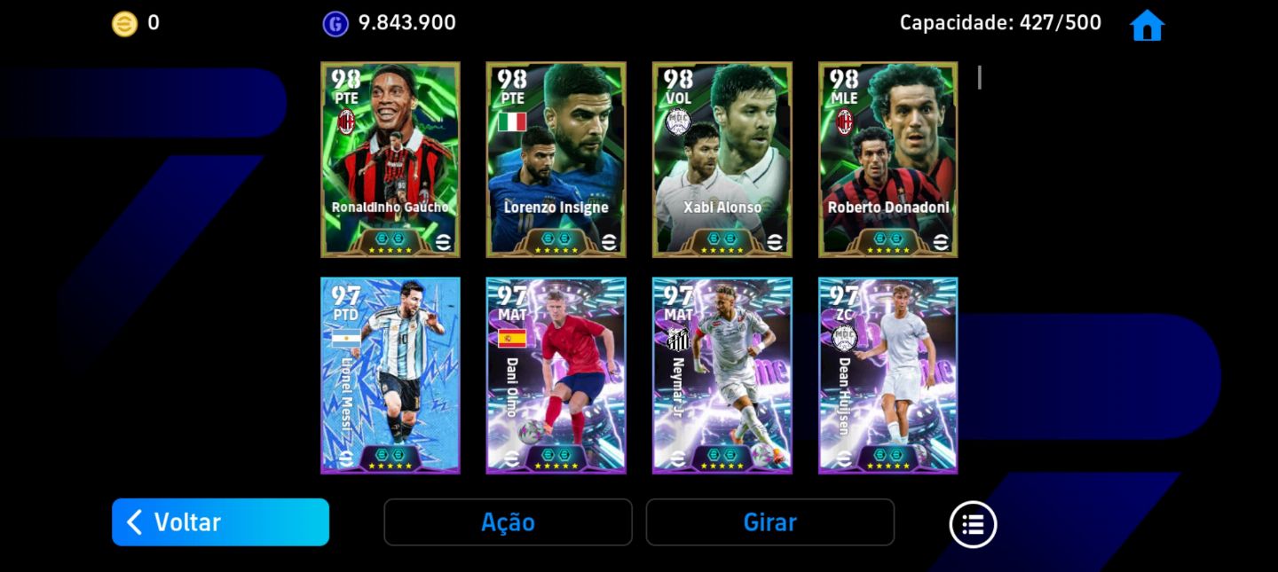 CONTA EFOOTBALL COM IBRAHIMOVIC, GUARDIOLA, DEL PIERO,MATTHAUS,YAMAL2. MUNDO