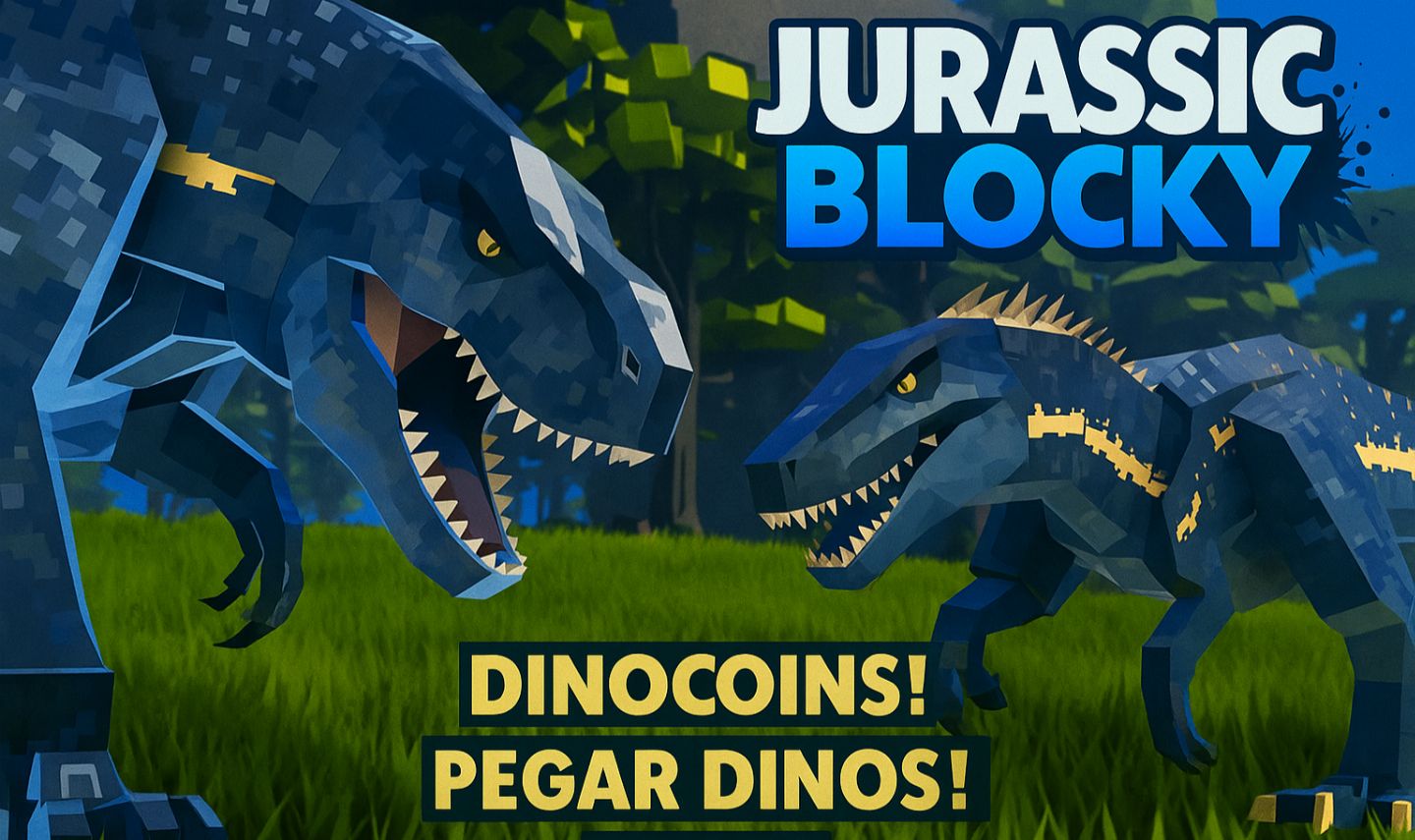 Jurassic Blocky - Serviços, Farm de DinoCoins, Pego dinos pra você, Drex e mais!