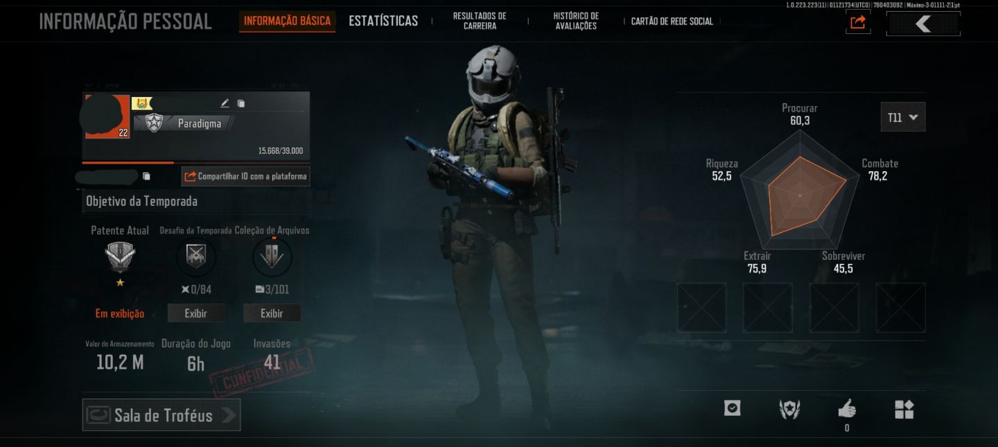 CONTA ARENA BREAKOUT com 11 MILHÕES DE KOENS+SKINS etc