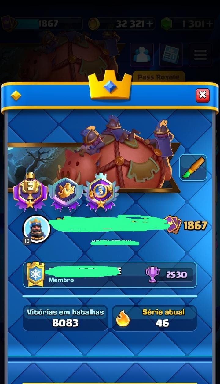 Conta Clash Royale ( MAIOR CAMPEAO )27 Cartas lvl Maximo/26 Evoluções /10 HEROIS