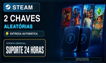 2 CHAVES STEAM ALEATÓRIAS | KEYS | PC | ENTREGA AUTOMÁTICA