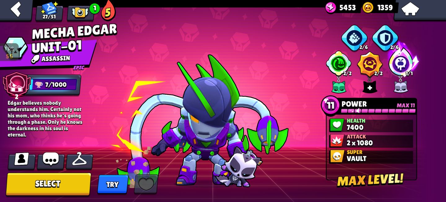 Conta brawl star tryhard
