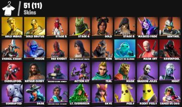 CONTA COM MAIS DE 50 SKINS, MIDAS, AQUAMAN, BANANA, IRIS E PASSES ANTIGOS