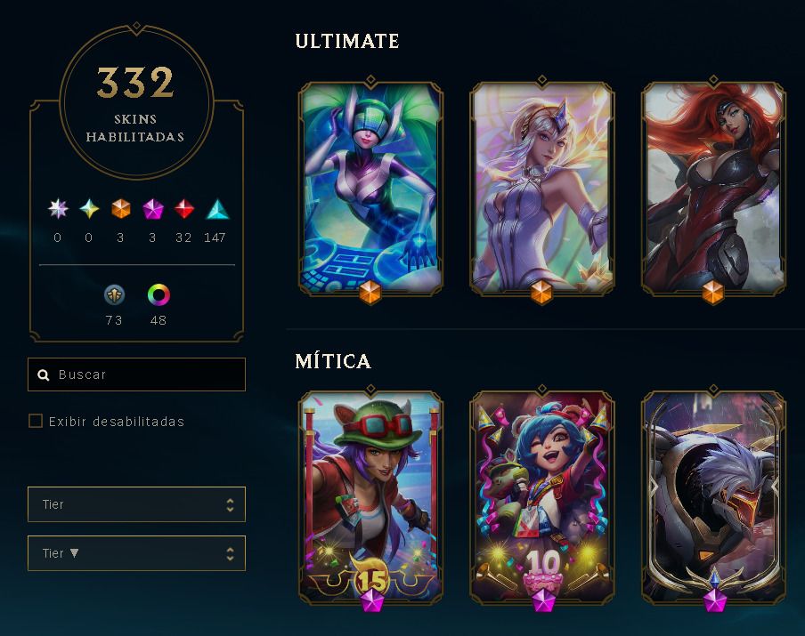 CONTA LOL +TFT + VALORANT LVL 765 - SKINKS NO LOL E VALORANT preço a combinar