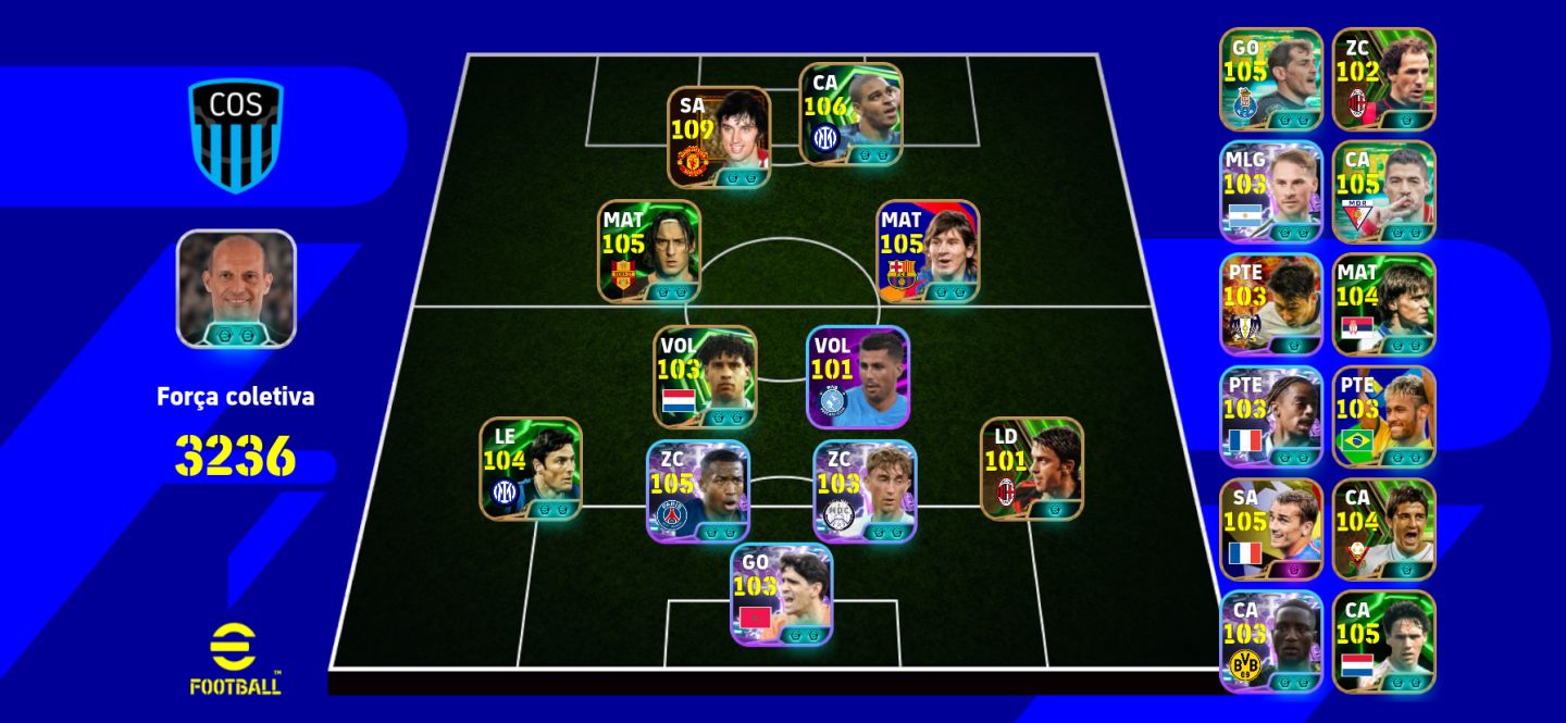 CONTA EFOOTBALL George best+Son blitz curare+pack messi&neymar&yamal