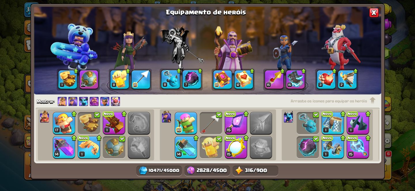 (PREÇO NEGOCIAVEL) CONTA CLASH OF CLANS CV 18 SEMI FULL