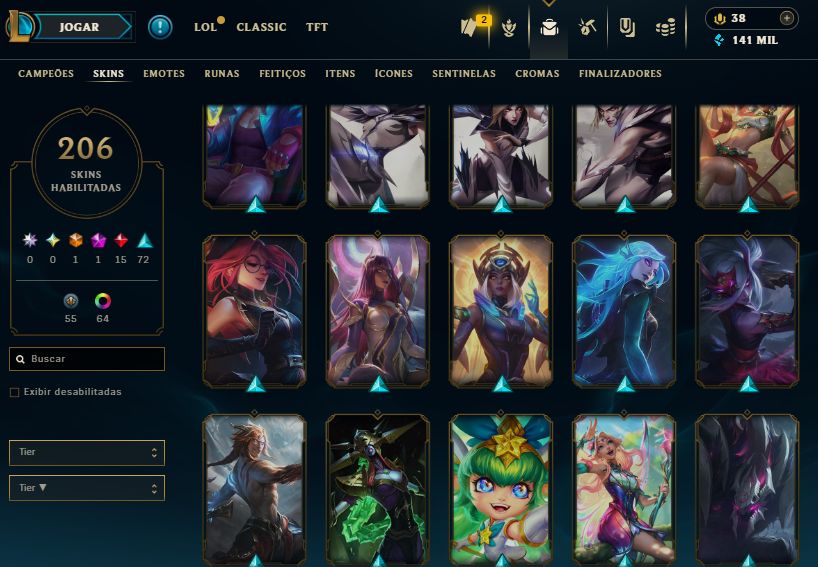 CONTA VALORANT PLATINA LEVEL 312 + CONTA LOL COM 200 SKINS FULL ACESSO