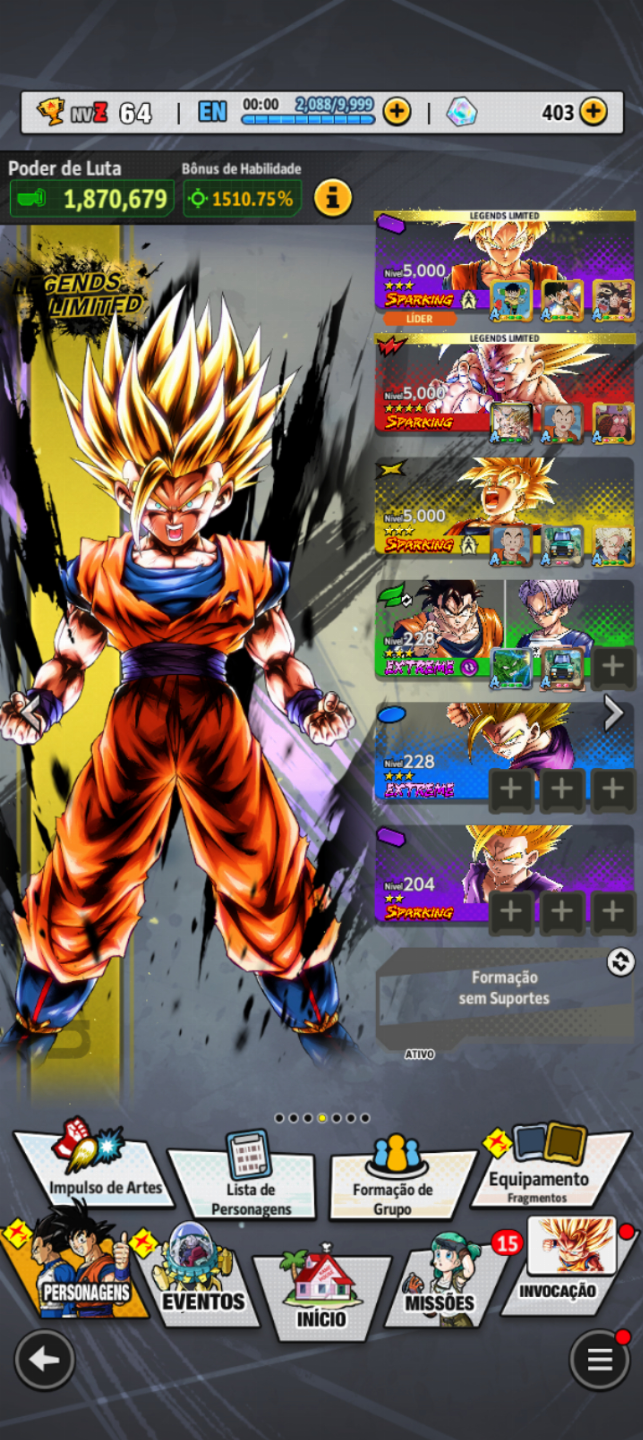 CONTA DBL - NIVEL 64 | ULTRA GOKU SSJ + LLs [ENTREGA AUTOMÁTICA]