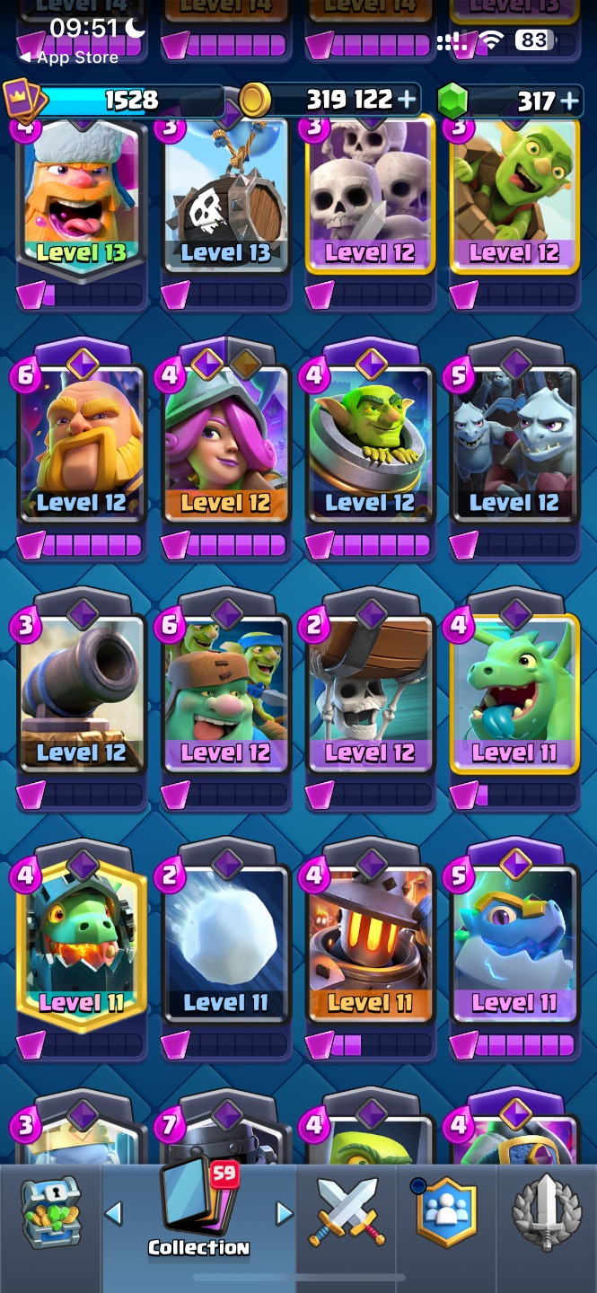 CONTA CLASH ROYALE GEMADA, 18 EVO 3 HERÓIS, (1 VC PODE ESCOLHER)