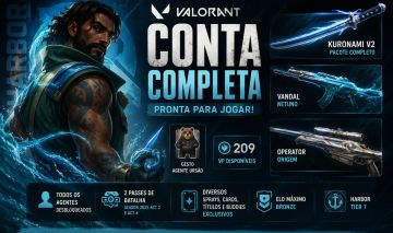 Conta VALORANT | Kuronami V2 Completo + Netuno + Operator Origem | All Agents