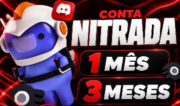 CONTA NITRADA DISCORD COM 1 MÊS E 3 MESES DE NITRO + [ENTREGA AUTOMÁTICA]