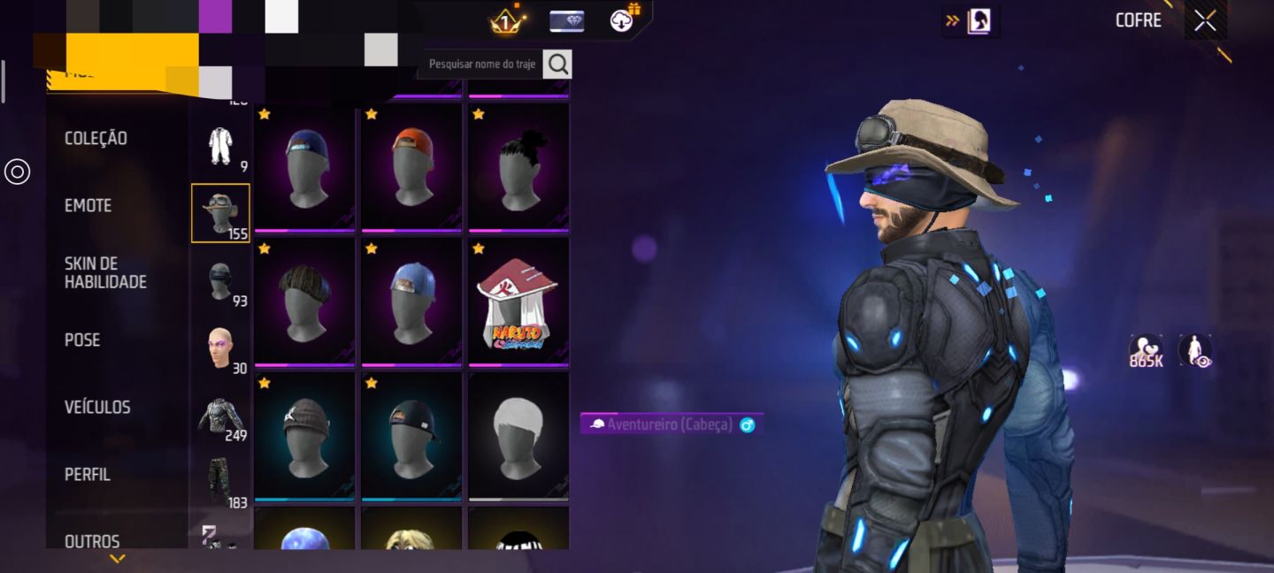 CONTA DE FREE FIRE NÍVEL 63