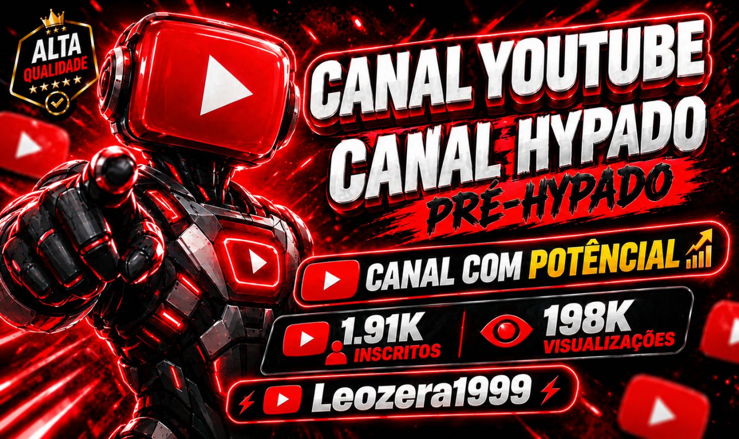 CANAL YOUTUBE 1.914K INSCRITOS & +198.000 VISUALIZAÇÕES [MELHORES PREÇOS]
