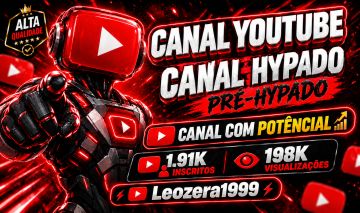 CANAL YOUTUBE 1.914K INSCRITOS & +198.000 VISUALIZAÇÕES [MELHORES PREÇOS]